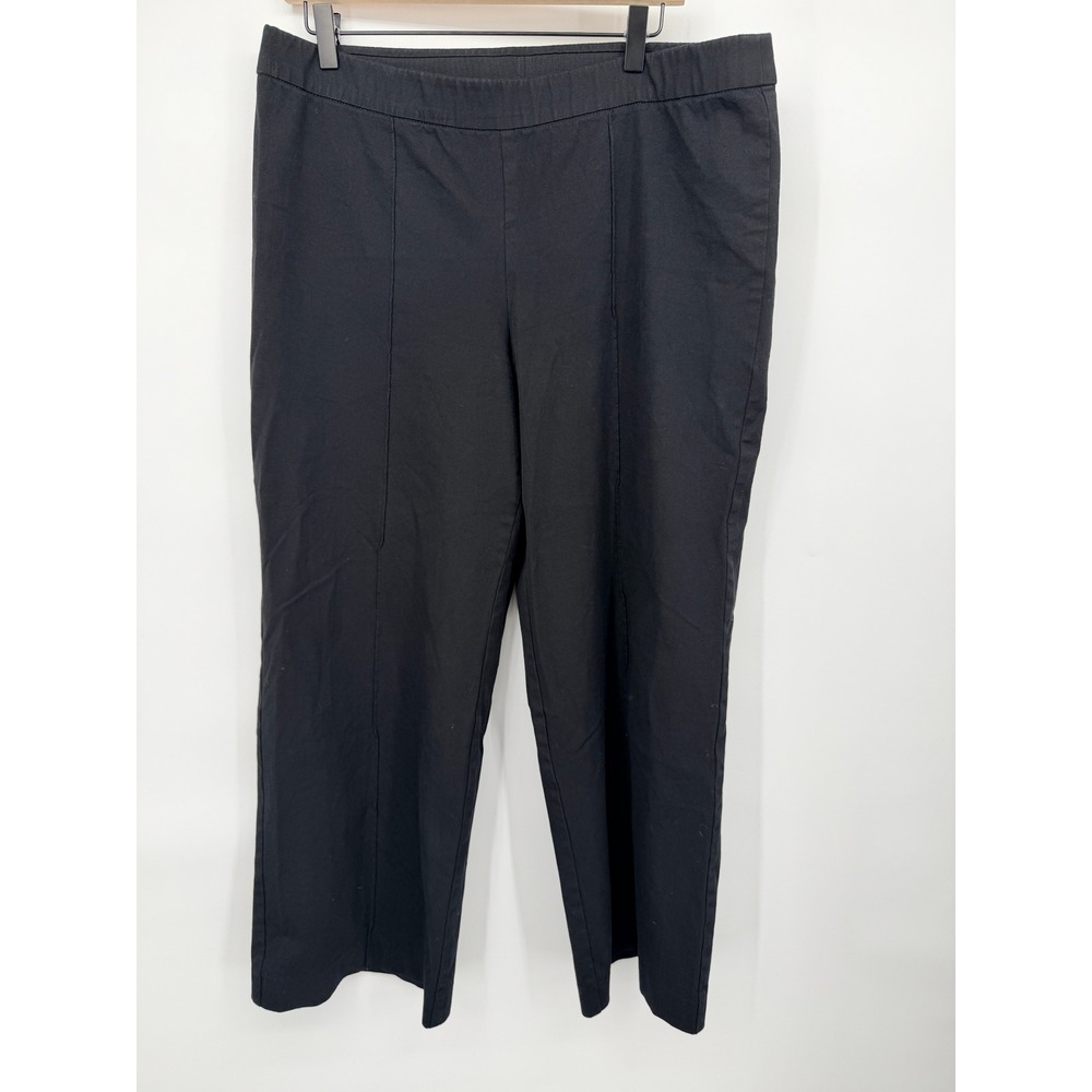 Isaac Mizrahi Live Pants Women 16P Black Excellent 24/7 Stretch Straight Leg